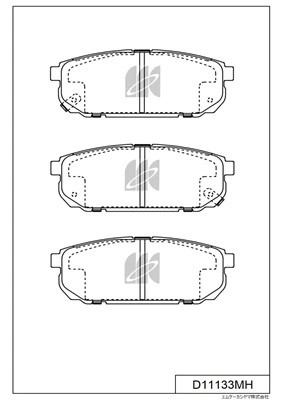 Колодки тормозные дисковые задн. KIA SORENTO 2.4-3.5 03- D11133MH D11133MH MK KASHIYAMA