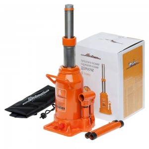 Домкрат бутылочный 6 т AIRLINE 230 - 480 мм телескопический, двухштоковый в сумк AJ-TB-06 AIRLINE