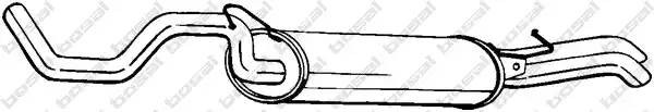 Глушитель SKODA задняя часть BOSAL 281-227 BOSAL