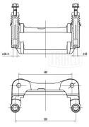 Скоба суппорта переднего для а/м ГАЗель "TRIALLI" CF350149 TRIALLI