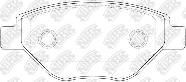 Колодки тормозные RENAULT Megane 2 (03-) передние (4шт.) NIBK PN0362 NIBK