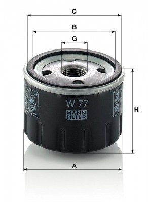 RENAULT R18/R5  72-86 W 77 MANN FILTER