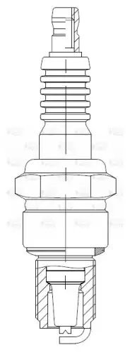 Свеча зажигания для а/м Москвич с дв. АЗЛК (зазор 0,7мм) (VSP 0108) VSP 0108 START VOLT