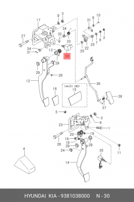 Датчик стопсигнала 93810-38000 9381038000 HYUNDAI KIA