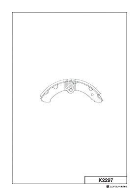 Колодки тормозные барабанные K2297 K2297 MK KASHIYAMA