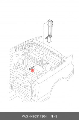 Болт VW AUDI OE N 905 173 04 VAG