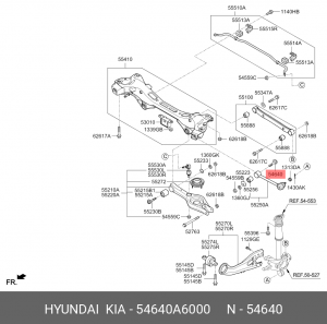 Болт HYUNDAI i30 (12-) OE 54640A6000 HYUNDAI KIA