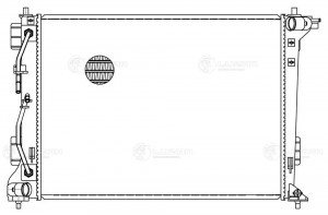 Радиатор охл. для а/м Hyundai Tucson II (15-)/Kia Sportage IV (16-) 1.6T/2.0i AT LRC08135 LUZAR