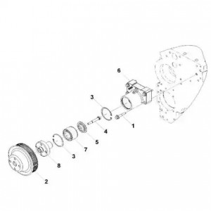 Опора вентилятора 3302 дв.Cummins ISF 2.8 в сб (Без резьбы - 4 отверстия) (52625 0283 HAFFEN