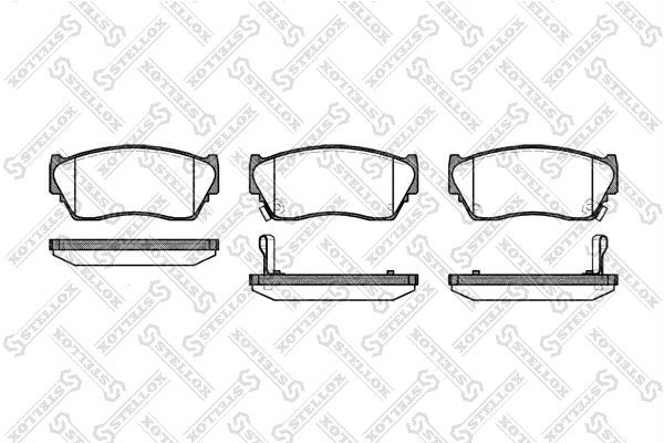 364 02=FDB763 !колодки дисковые п.\ Nissan Sunny 1.4-2.0D 91-95/100NX/SX 1.6-2.0 375-002-SX STELLOX