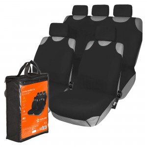 Авточехлы (майка) полиэстер черные (8 предм.) AIRLINE ASC-F1K AIRLINE