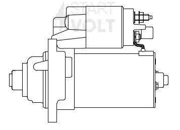 Стартер для а/м VAG Transporter T5 (09-)/Transporter T6 (15-) 2.0TDI 2кВт (LSt 1 LST 1870 START VOLT