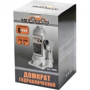 Домкрат бутылочный 8т 210-390мм АВТОСТОП AJ008 AVTOSTOP