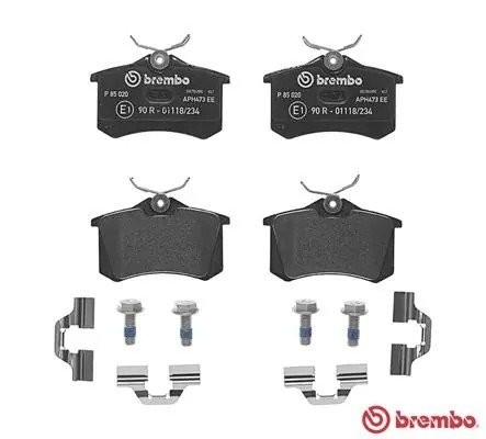 Колодки тормозные P85020 P85020 BREMBO