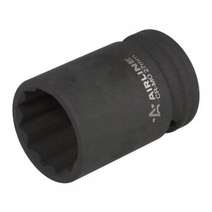 Головка ударная торцевая 3/4 DR двенадцатигранная 27 мм L=56 мм (ATAS811) ATAS811 AIRLINE