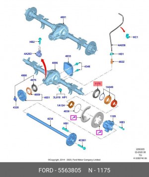 FORD TRANSIT (2014>) 5 563 805 FORD