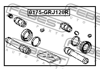 LAND CRUISER 120/150 D=48 // К/КТ НА 2 СУППОРТА 0175-GRJ120R FEBEST