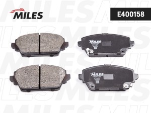 Колодки тормозные передние (без датчика + болты) (Смесь Low-Metallic) NISSAN PRI E400158 MILES