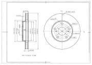 Диск тормозной передний AVANTECH BR0194S AVANTECH