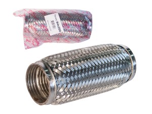 Гофра глушителя 64x200 в 3-ой оплетке interlock нержавеющая сталь GARDE G64200 GARDE