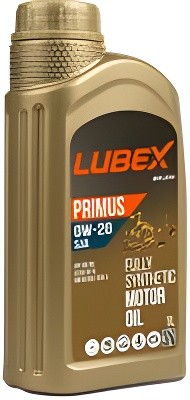L034-1331-1201 LUBEX Синт-ое мот.масло PRIMUS SJA 0W-20 SN+RC GF-5 (1л) L034-1331-1201 LUBEX