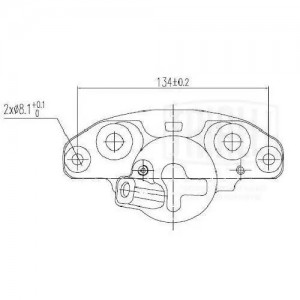Суппорт торм. для а/м Лада LarguS(12-)/RenaulTLogaN(08-)перед. прав. CF012004 CF 012004 TRIALLI