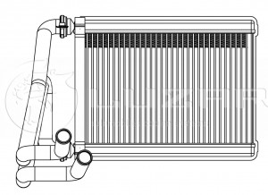 Радиатор отопителя HYUNDAI ix35 (11-) KIA Sportage (10-) LUZAR LRH08S5 LUZAR