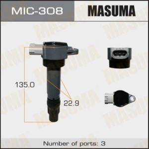 катушка зажигания!\ Mitsubishi ASX/Lancer/Outlander, Peugeot 4007 1.6-2.4 06> MIC-308 MASUMA