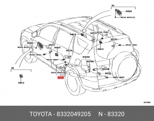датчик урочня топлива!\ Toyota 83320-49205 TOYOTA