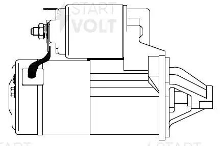 Стартер для а/м BYD F3 (05-) 1.5i 1,1кВт (LSt 2714) LST 2714 START VOLT