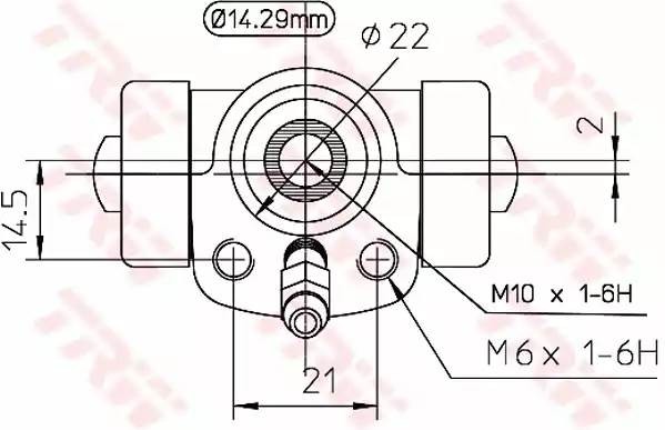 AUDI 80/VW GOLF I/II/PASSAT B2 14.29mm BWA108 TRW