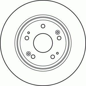 Диск тормозной HONDA Accord (08-) задний 1шт (min 2шт.) TRW DF4982 TRW