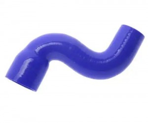 Патрубок ГАЗон Next C41R13 дв.ЯМЗ радиатора нижний синий силикон MEGAPOWER 130-16-166 MEGA POWER