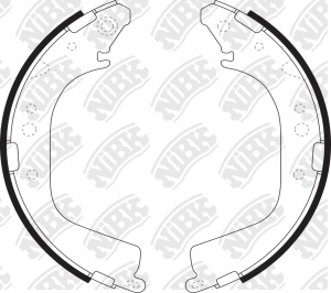 Колодки тормозные TOYOTA Land Cruiser (79-) задние барабанные (4шт.) NIBK FN2280 NIBK