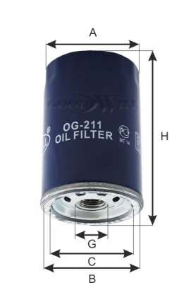 Фильтр масляный OG211 OG 211 GOODWILL