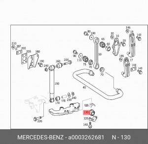 ВТУЛКА ТЯГИ СТАБИЛИЗАТОРА A 000 326 26 81 MERCEDES BENZ
