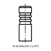 AUDI A3/4/6/GOLF IV/PASSAT B5 26.9x6x105.9 Z17404R ZIKMAR