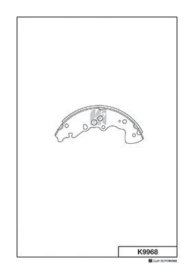 Колодки тормозные барабанные Suzuki Grand Escudo 00-,Grand Vitara XL-7 01- K9968 K9968 MK KASHIYAMA