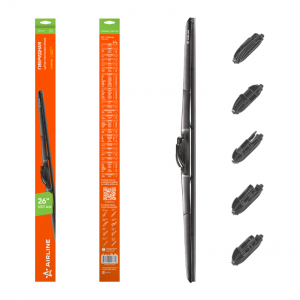 Щетка стеклоочистителя 650 мм (26) гибридная, 3 адаптера AWB-H-650 AWB-H-650 AIRLINE