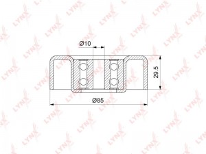 ролик обводной ремня НО!\ Toyota Yaris 1.3 05> PB-7070 LYNXAUTO