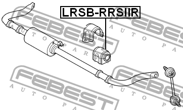 Втулка стабилизатора задняя RANGE ROVER SPORT II 2010- LRSB-RRSIIR LRSB-RRSIIR FEBEST