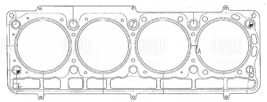 Прокладка головки блока для а/м ГАЗель NEXT дв. A274 EVOTech 2.7 "TRIALLI" метал GZ1015004 TRIALLI