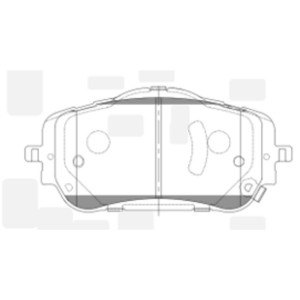 Колодки тормозные HAVAL Dargo 2022 ~ / H6 2021 ~ / H6S 2021 ~ перед прав.лев. GK GK1532 CTR