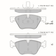 Колодки тормозные дисковые Avantech передние (противоскрипная пластина в компл.) AV052 AVANTECH