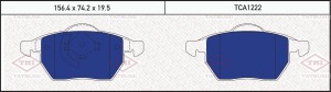 колодки дисковые перед.!\ AUDI A4 94>, VW Passat 96> TCA1222 TATSUMI