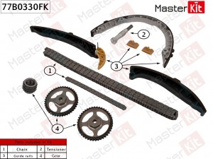 Комплект цепи ГРМ PORSCHE M48.01 CAYENNE 07-10 Masterkit 77B0330FK MASTER KIT