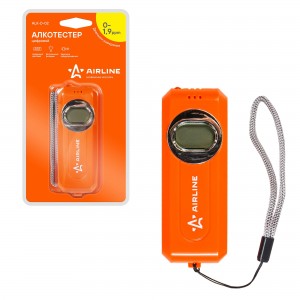 Алкотестер цифровой до 1.90 промилле LCD дисплей AIRLINE ALK-D-02 AIRLINE