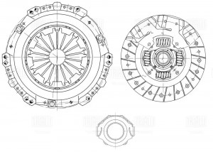 Сцепление в сборе (с механической муфтой) FR1911 TRIALLI