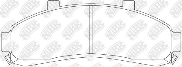 Колодки тормозные FORD Explorer (96-) передние (4шт.) NIBK PN0179 NIBK