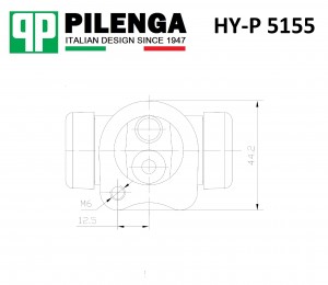 Цилиндр тормозной задний NEXIA, LANOS, KADETT, Matiz HY-P 5155 HYP5155 PILENGA